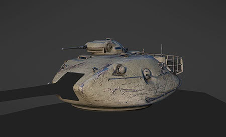 Turret_High-poly_art_3D_modeling_for_game_hard_surface_models_mechanical_military_high_quolity_modeling