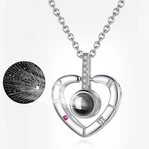 Кулон I Love you на 100 языках мира / Кулон сердечко / Кулон с цепочкой / Подарок для девушки