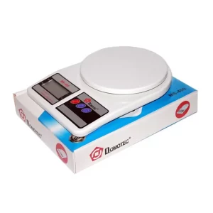 Весы кухонные на батарейках Domotec MS 400, до 10 кг, Белый / Электронные весы на батарейках
