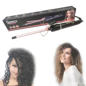 Тонкая плойка для афро кудрей с зажимом Geemy GM 2825 / Плойка для волос