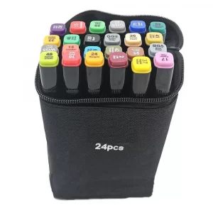 Набор маркеров для скетчинга SKETCH MARKER (24, 36, 48, 60, 80, 120 шт) / Двухсторонние фломастеры для рисования