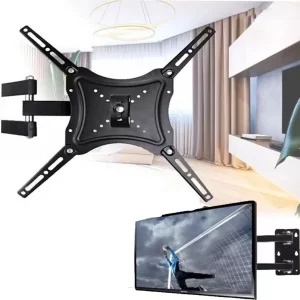 Крепление для телевизора 14-55" дюймов, до 50 кг с поворотом на 90° HDL-117-B-2 / Кронштейн для ТВ