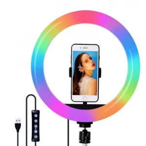 Кольцевая лампа с USB, 26 см, RGB, MJ260 Soft Ring Light / Световое кольцо для Селфи