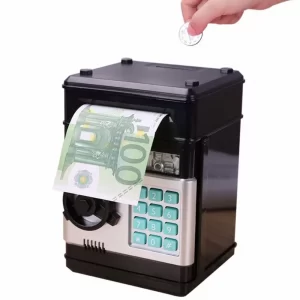 Копилки для детей сейф с кодовым замком Number Bank / Интерактивная копилка с купюроприемником