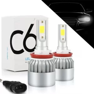 Комплект светодиодных автоламп 2шт, C6 H11, 12В / Автомобильные LED лампы / Лампы в авто