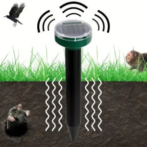 Отпугиватель кротов, насекомых, грызунов, Garden Pro D-1102 на солнечной батарее / Отпугиватель для сада / Садовый отпугиватель кротов