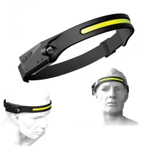 Налобный фонарик 2в1 BL-G28-XPE+COB с сенсором и датчиком движения / Фонарь на голову аккумуляторный