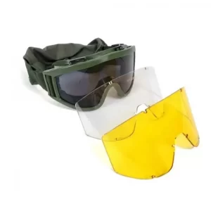 Тактические очки со 3 сменными линзами / Защитные баллистические очки из поликарбоната