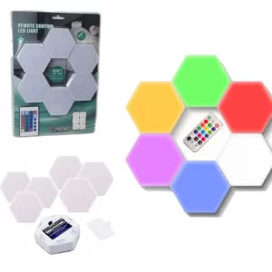 Шестигранный модульный сенсорный светильник 6 шт Quantum WLED COLOR / Светильник соты led