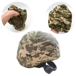 Армейский чехол на каску на резинке Пиксель / Кавер на шлем