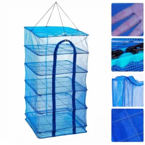 Сетка для сушки рыбы, фруктов 50x50x90см, EL-1102-2 / Корзина - сушилка продуктов антимоскитная