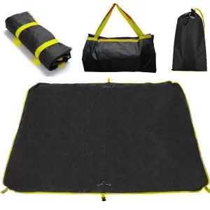 Пляжный коврик трансформер 2в1, 150x150 см, LazyBones / Раскладная сумка подстилка