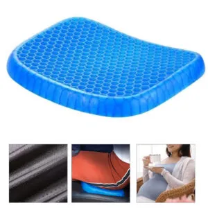 Ортопедическая гелевая подушка Egg Sitter + Чехол / Подушка на стул для разгрузки позвоночника