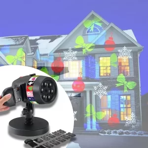 Лазерный проектор новогодний для дома, 12 кассет, STAR Shower SLIDE № 87