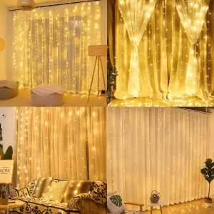 Гирлянда штора водопад 3х3 м Xmas, 320LED, от 220V / Новогодняя гирлянда на окно