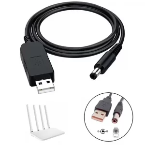 Кабель питания для роутера 9V USB-DC, от Power Bank, JSWU02 / Кабель-переходник для Wifi роутеров