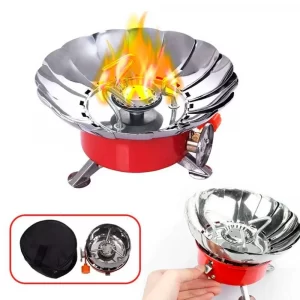 Газовая горелка портативная с пьезоподжигом K203 AN 1812 / Мини плита для природы