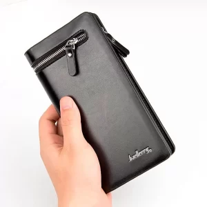 Мужской кожаный кошелек 19,5х1х3 см, Baellerry Italia / Мужское портмоне