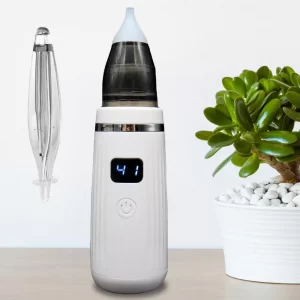 Детский аспиратор аккумуляторный 2в1, + 3 насадки, BABY NOSE / Очиститель носа