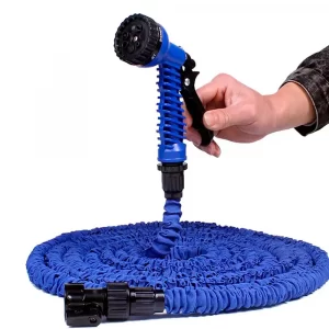 Садовый шланг для полива (7,5, 15, 22,5, 30, 45, 52,5, 60, 75 м) + Распылитель 7в1 / Поливочный шланг растягивающийся