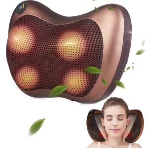 Электрическая массажная подушка Massage Pillow 8028 / Роликовый массажер подушка