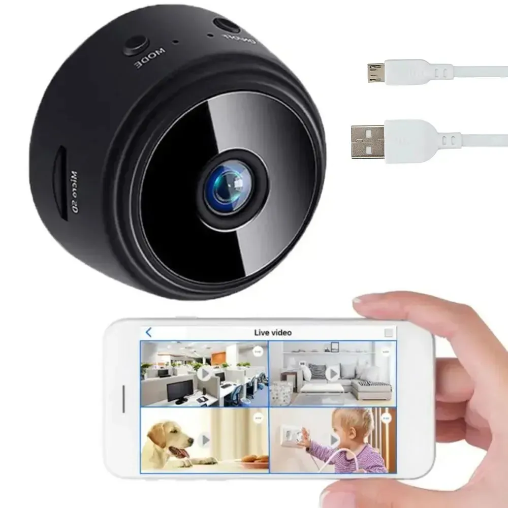 Wi-Fi IP-камера видеонаблюдения A9, Full HD 1080p, беспроводная для дома и офиса