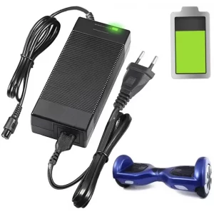 Зарядное устройство на гироскутер 36В, 3pin, от сети 220В / Зарядка для гироборда
