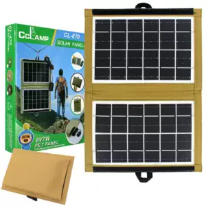 Портативная раскладная солнечная панель 7,2 Вт, CL-670 / Походное зарядное устройство для зарядки смартфонов