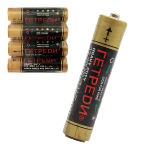 Мизинчиковая батарейка AAА 1шт, 1,5В, ГЕТРЕDИ LR03/286 / Солевая батарейка / Мини пальчиковая батарейка