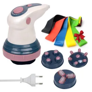 Антицеллюлитный вибромассажер Body Innovation Sculptural + Подарок Фитнес резинки для тренировок 5 шт / Инфракрасный массажер для тела против целлюлита с насадками