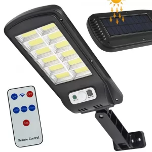 Уличный фонарь на солнечной батарее LED, BK-128B-12COB, с пультом управления / Светильник уличный с датчиком движения
