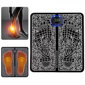 Электрический массажный коврик EMS для ступней, с USB / Вибрационный массажер для ног/ Миостимулятор