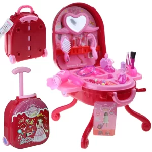 Игровой набор в чемоданчике для девочек 2в1, Fashion Girl, на 31 предмет / Игрушечный салон красоты /