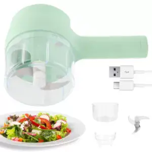 Ручной измельчитель кухонный для продуктов, 4в1, Food Chopper / Электрический чоппер для кухни / Мини блендер измельчитель
