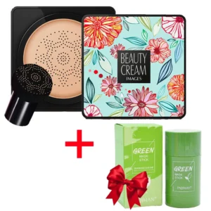 Кушон 20мл, со спонжем, Beauty Cream Concealer + Подарок Глиняная маска-стик для лица / База под макияж кремообразная / Тональный крем