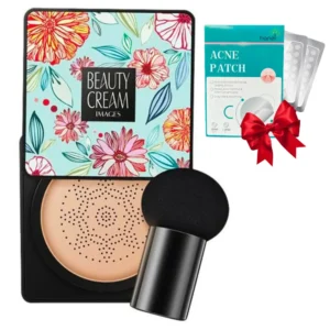 Кушон 20мл, со спонжем, Beauty Cream Concealer + Подарок Патчи от прыщей AcnePatch / База под макияж кремообразная / Тональный крем