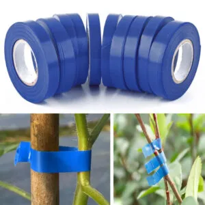 Комплект 10шт Лента для садового степлера 26м х 11мм, Синяя / Подвязочная лента для степлера / Степлерная лента для подвязки винограда