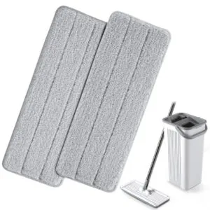 Комплект 2шт Насадка на швабру лентяйку 32*11 см / Сменная насадка из микрофибры для швабры