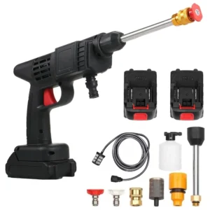 Аккумуляторная мойка высокого давления в кейсе + 2 аккумулятора 24В / Портативная мойка-пистолет для машины / Ручная мини-мойка для авто