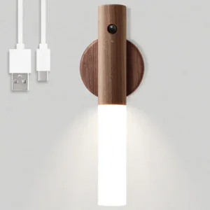 Фонарь ночник настенный с датчиком движения, 18см, W-52 / Фонарь на магните / Настенный фонарь / Аккумуляторный LED фонарик