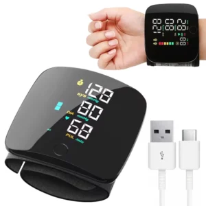 Автоматический тонометр на запястье с аккумулятором, с USB + кейс / Аппарат для измерения давления / Электронный тонометр