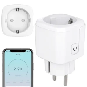 Умная WiFi розетка на 20А со счетчиком электроэнергии, Tuya Smart 4400Вт / Вай фай розетка / Смарт розетка