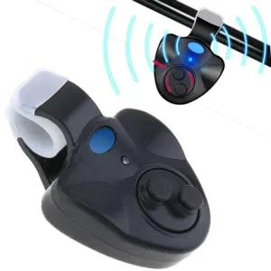 Рыболовный сигнализатор поклевки со светозвуком, в виде прищепки / Индикатор поклевки / Электронный сигнализатор клева