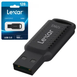 Флеш накопитель 128Gb (100Мб/с) Lexar JumpDrive V400 / USB флешка для ПК / Флеш память