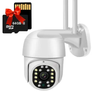 Камера видеонаблюдения с WiFi, 5Мп, HX A 1536C + Подарок Карта памяти 64Гб / Поворотная WiFi видеокамера / Вайфай камера / Уличная IP камера для дома