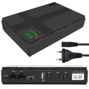 Источник бесперебойного питания для роутера 10400мАч, DC UPS / ДБЖ для маршрутизатора / PowerBank для роутера