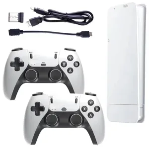 Игровая консоль 64Гб, 4К, 2000 игр + 2 джойстика, M15 / Детская игровая приставка-консоль для телевизора