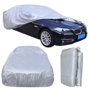 Защитный чехол для автомобиля (480х175х120см) / Чехол на легковое авто / Автомобильная накидка тент / Чехол защитный от снега на машину
