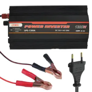Автомобильный инвертор 12В-220В, 1300Вт, AC/DC, UPS-1300А / Преобразователь напряжения для авто / Инвертор постоянного тока