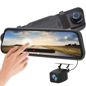 Зеркало-видеорегистратор с камерой заднего вида 12Мп, FullHD, H90 H02 / Регистратор в машину / Автомобильный регистратор / Зеркало заднего вида